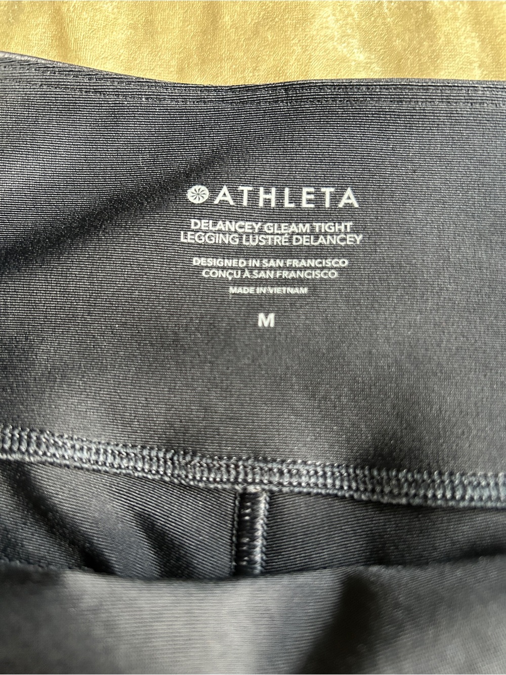 Athleta Delancey Faux Leather High Matte Black Leggings - Picture 6 of 6